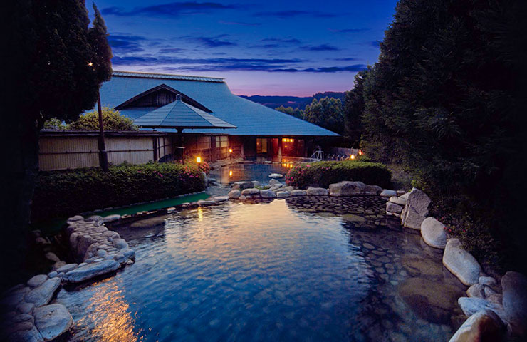 大露天風呂夜景